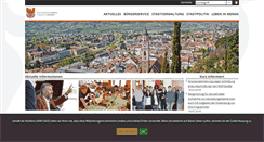 Desktop Screenshot of comune.merano.bz.it